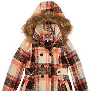 Urban Republic Girls Collection Plaid Coat